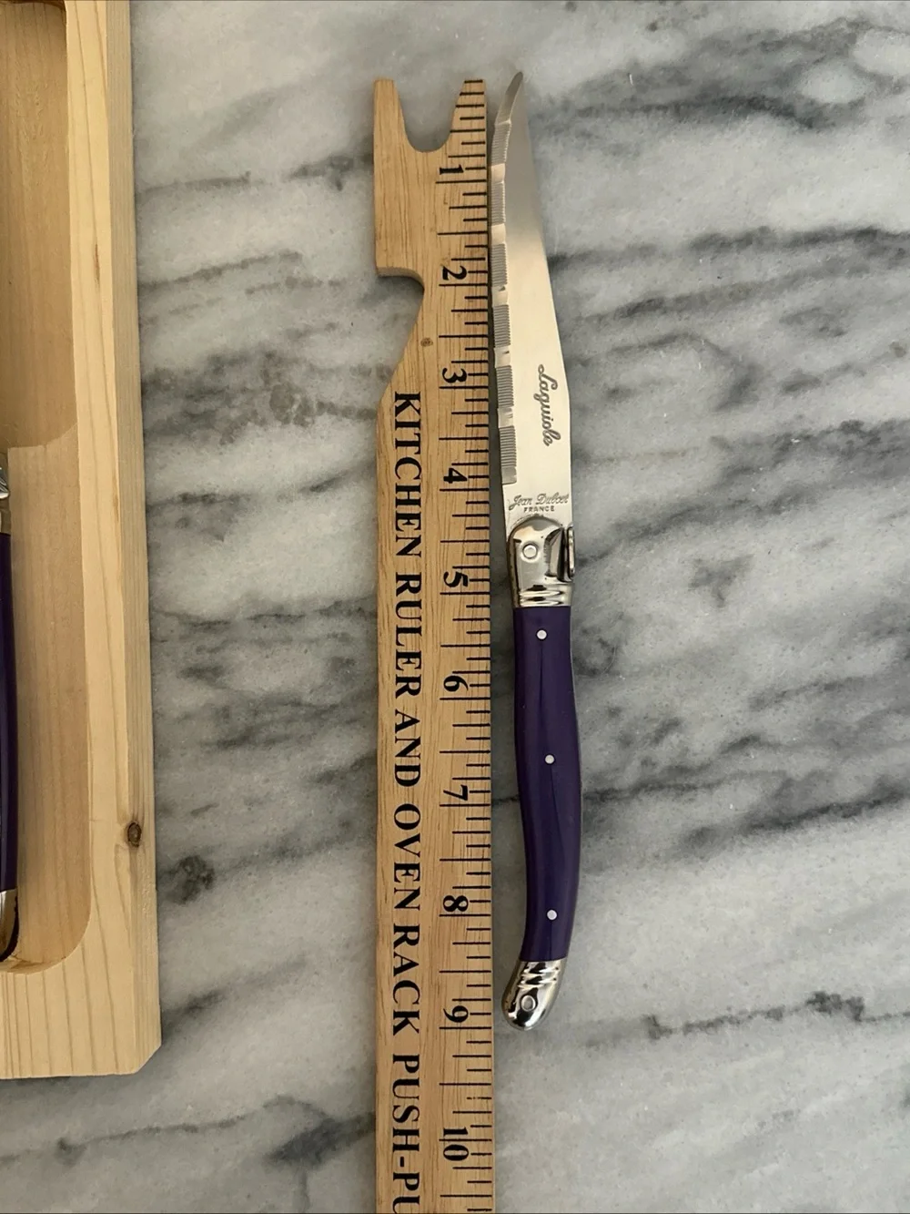Laguiole Purple Handle 6-Piece Steak Knife Set